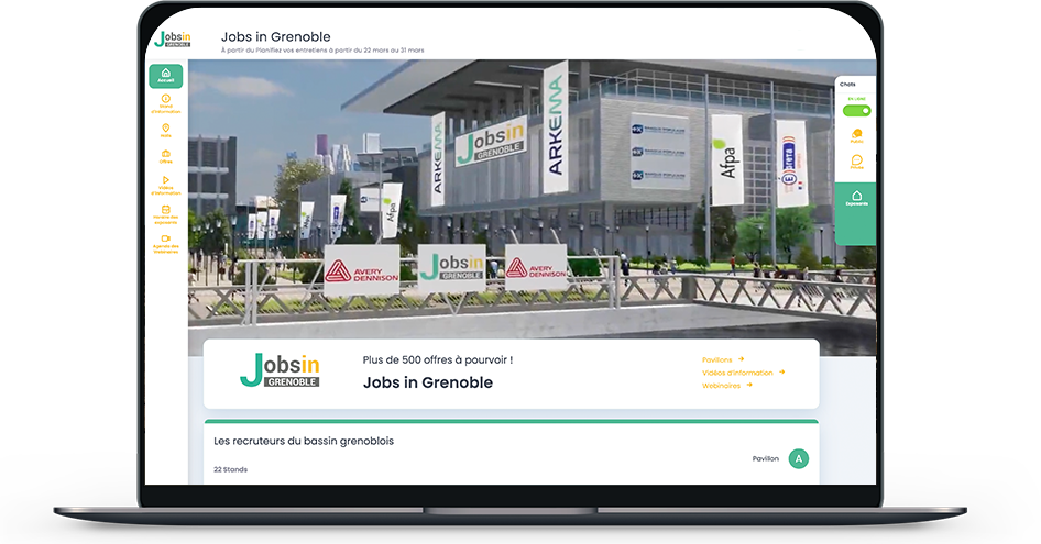 JobsIn, Grad Expo, Connected and other job boards and media groups that use EasyVirtualFair